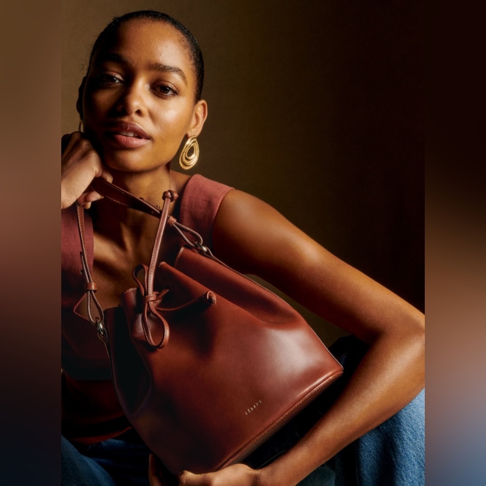 Sezane Farrow Bag in Natural Heritage